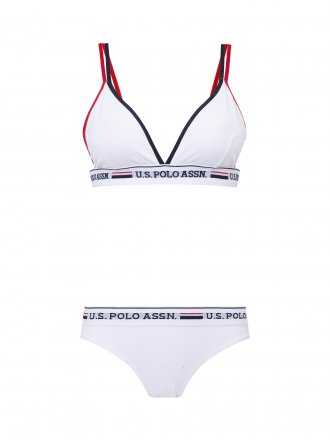 U.S.POLO ASSN. Dámský komplet 66254 bílý 